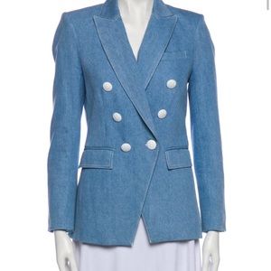 Veronica beard denim blazer